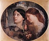 Charles Gleyre Two Women with a Bouquet of Flowers painting